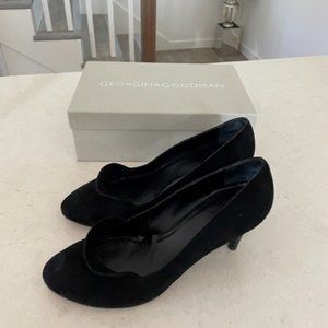 Georgina Goodman Black Suede 66 Pumps. 41 EU